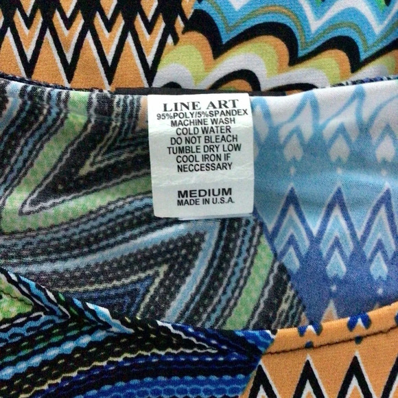 Dream Dance Colorful Abstract Dress - Size Medium - Picture 8 of 8